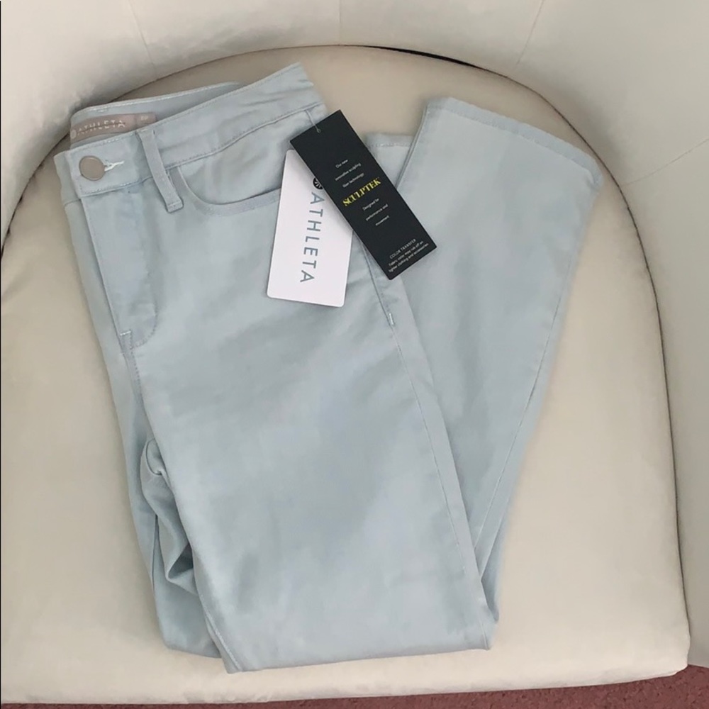 Athleta Sculptek Skinny Crop Jean Glacier Wash